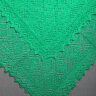 Оренбургский ажурный платок-паутинка арт. A 110-12 зеленый